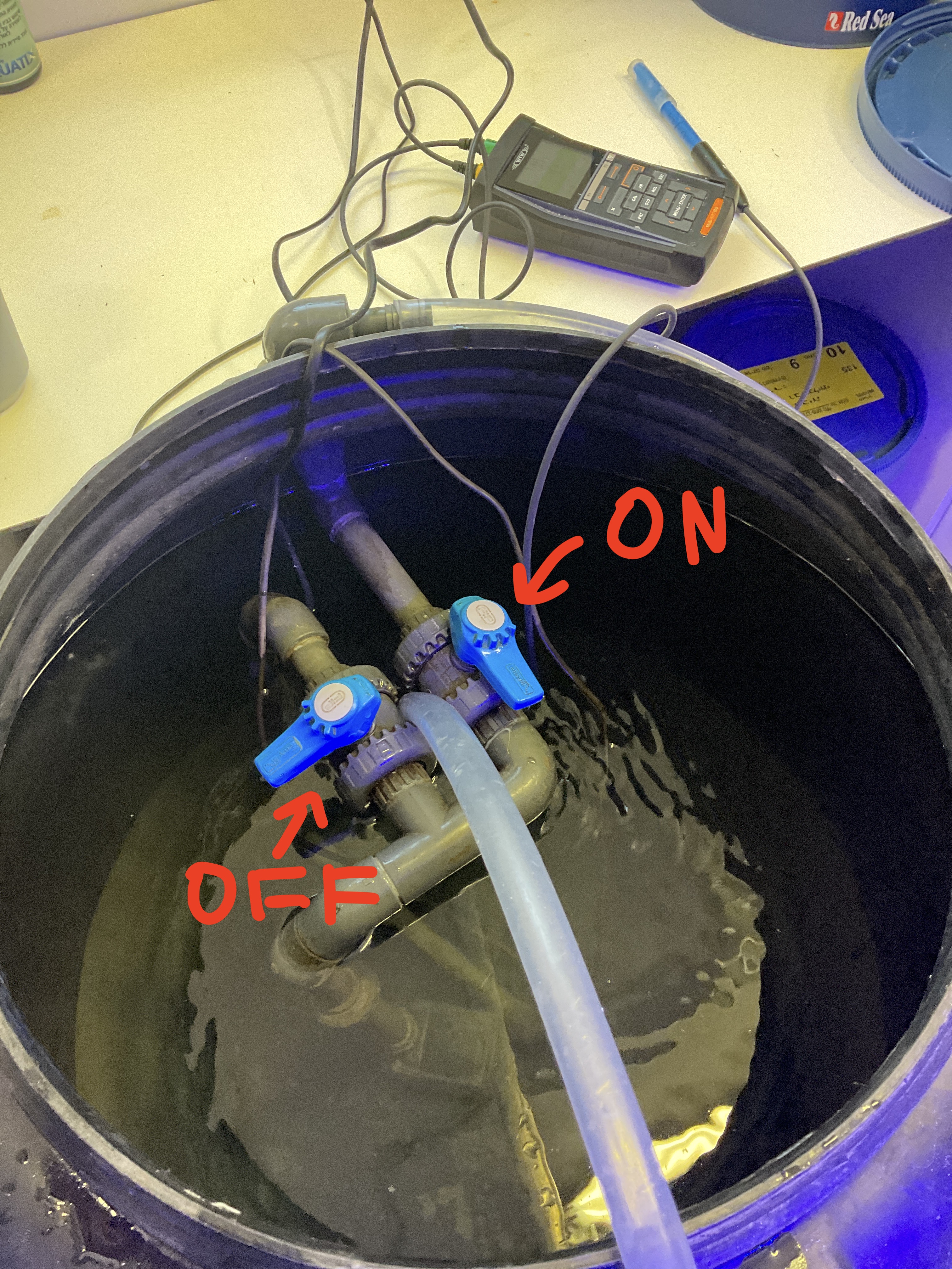 Figure 16: Turning the water pump on